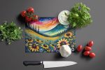 NEW Black-eyed Susans in Color Glass Cutting Board Decorative Tempered Glass Kitchen Cutting and Serving Board Large Size Chopping Board