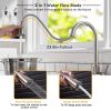 Kitchen Faucets Single Handle Kitchen Sink Faucet Brushed Nickel Stainless Steel Pulldown Head Faucet