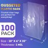 Clear Gusseted Poly Bags