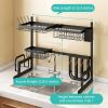 Over The Sink Dish Drying Rack,Adjustable,2 Tier Stainless Steel Dish Rack Drainer