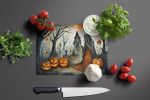 NEW The Weeping Woman Spooky Halloween Glass Cutting Board Decorative Tempered Glass Kitchen Cutting and Serving Board Large Size Chopping Board