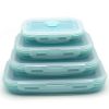 Reusable Pizza Storage Container with  Microwavable Serving Trays - Adjustable Pizza Slice Container to Organize & Save Space - BPA Free, Microwave